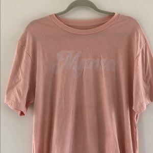 Oversized pink “mama” t shirt